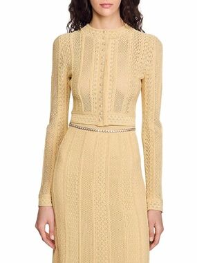 Divin Pointelle Knit Cardigan